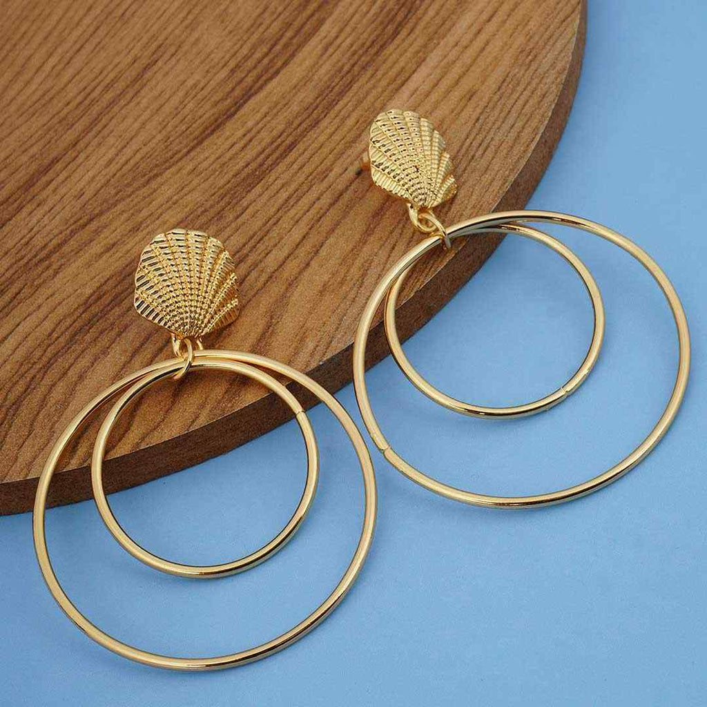 Seashell Hoop Earrings - Image 2